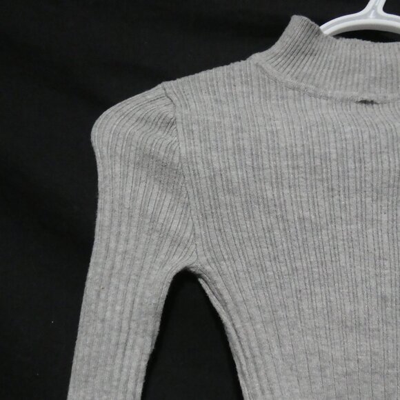 PRIMARK | size 4 | Grey Mock Neck Long Sleeve Knit Sweater - Picture 3 of 15